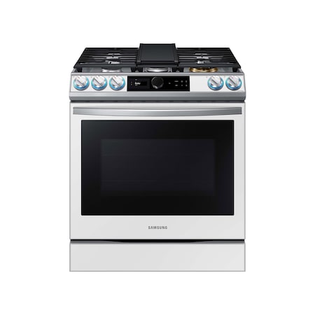 Samsung 6.3 cu. ft Bespoke Series 30 Inch Smart Slide-in Gas Range Kitchen Appliance NX60BB871112AA